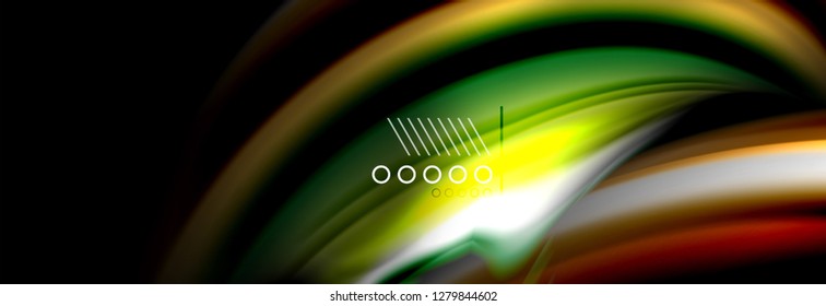 Color flow poster. Wave Liquid shape color background. Art vector design for your design
