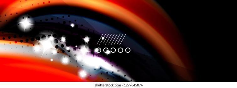 Color flow poster. Wave Liquid shape color background. Art vector design for your design