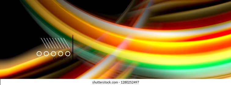 Color flow poster. Wave Liquid shape color background. Art vector design for your design
