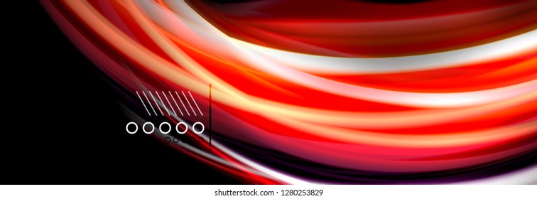 Color flow poster. Wave Liquid shape color background. Art vector design for your design