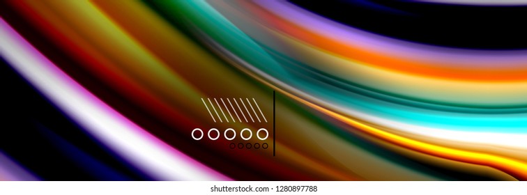Color flow poster. Wave Liquid shape color background. Art vector design for your design