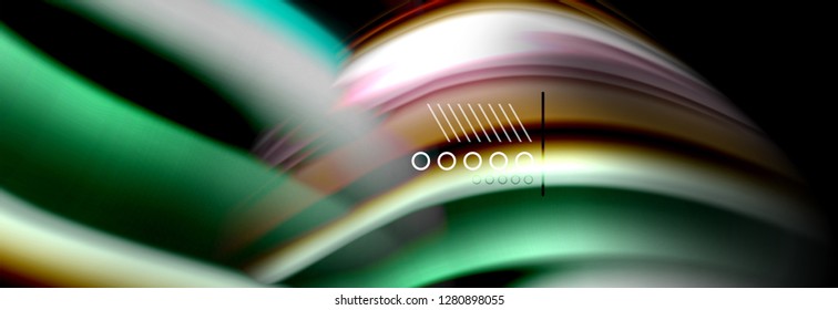 Color flow poster. Wave Liquid shape color background. Art vector design for your design