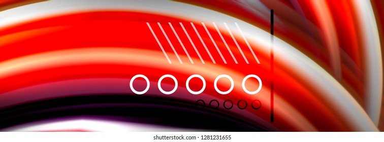 Color flow poster. Wave Liquid shape color background. Art vector design for your design