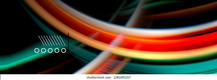 Color flow poster. Wave Liquid shape color background. Art vector design for your design