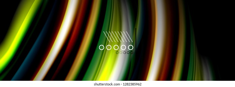 Color flow poster. Wave Liquid shape color background. Art vector design for your design