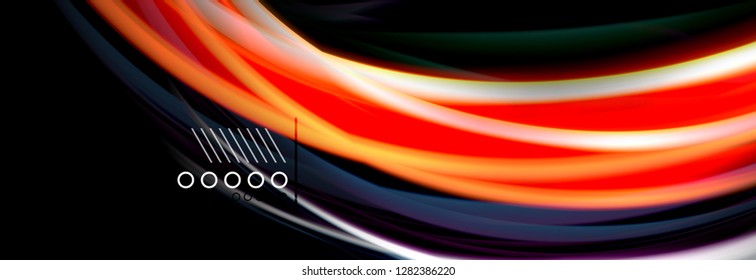 Afiche de flujo de color. Fondo de color de forma líquido ondulado. Diseño vectorial de arte para tu diseño