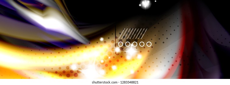 Color flow poster. Wave Liquid shape color background. Art vector design for your design