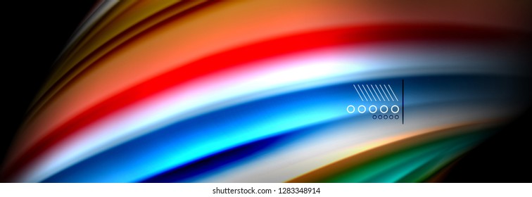 Afiche de flujo de color. Fondo de color de forma líquido ondulado. Diseño vectorial de arte para tu diseño