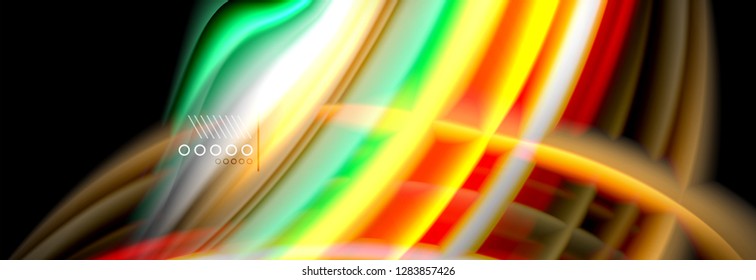 Color flow poster. Wave Liquid shape color background. Art vector design for your design