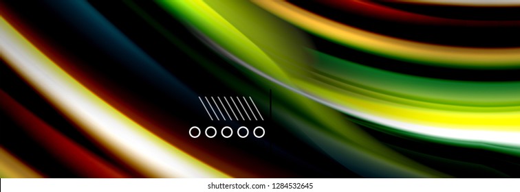 Color flow poster. Wave Liquid shape color background. Art vector design for your design