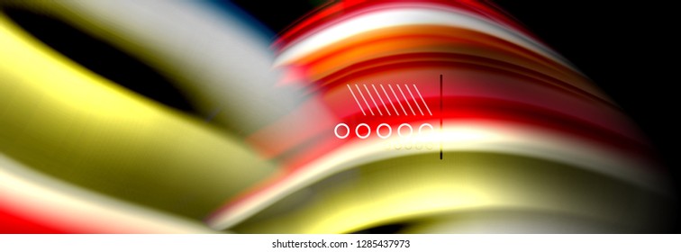 Color flow poster. Wave Liquid shape color background. Art vector design for your design