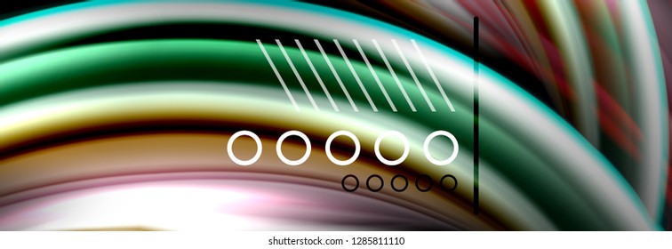 Color flow poster. Wave Liquid shape color background. Art vector design for your design