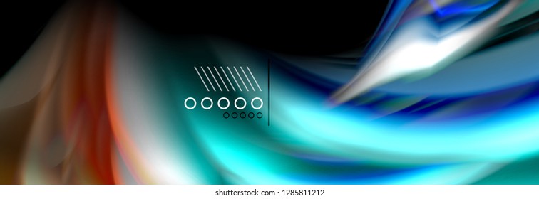 Color flow poster. Wave Liquid shape color background. Art vector design for your design