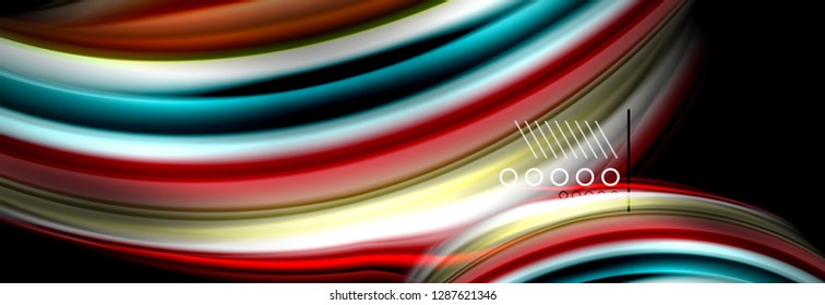 Color flow poster. Wave Liquid shape color background. Art vector design for your design