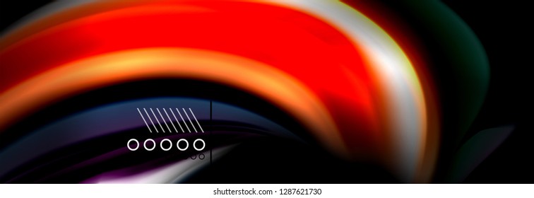 Color flow poster. Wave Liquid shape color background. Art vector design for your design