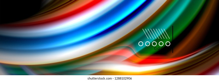 Color flow poster. Wave Liquid shape color background. Art vector design for your design