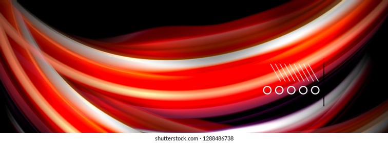 Afiche de flujo de color. Fondo de color de forma líquido ondulado. Diseño vectorial de arte para tu diseño