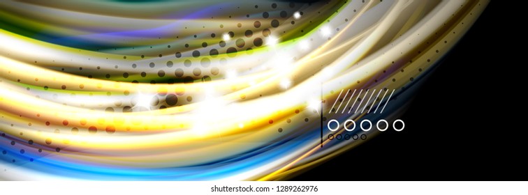 Color flow poster. Wave Liquid shape color background. Art vector design for your design