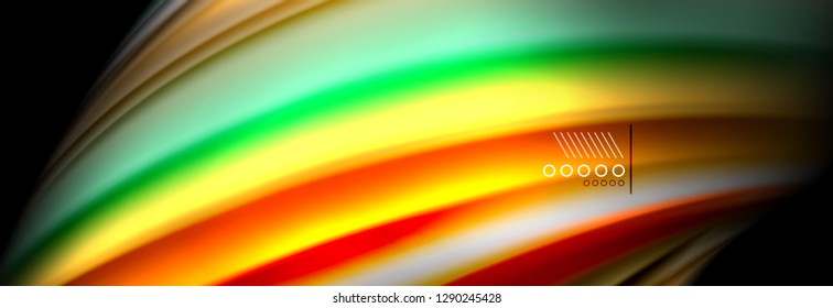 Color flow poster. Wave Liquid shape color background. Art vector design for your design