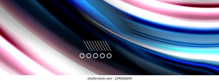 Afiche de flujo de color. Fondo de color de forma líquido ondulado. Diseño vectorial de arte para tu diseño