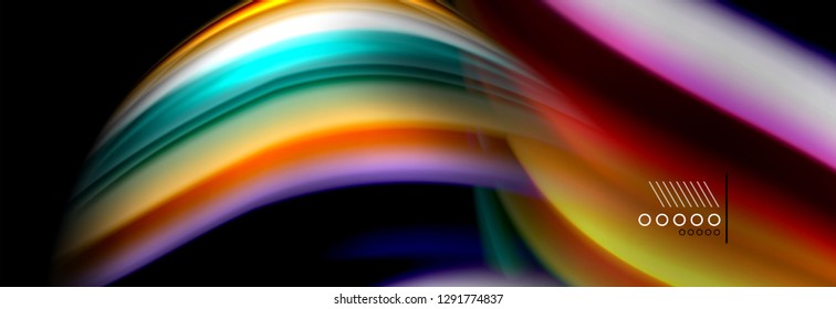 Color flow poster. Wave Liquid shape color background. Art vector design for your design