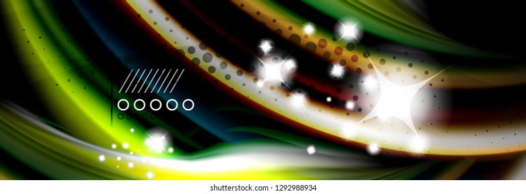 Color flow poster. Wave Liquid shape color background. Art vector design for your design