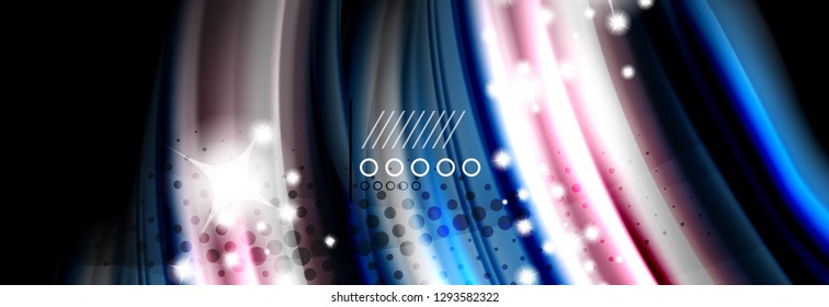 Color flow poster. Wave Liquid shape color background. Art vector design for your design