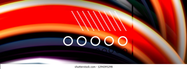 Color flow poster. Wave Liquid shape color background. Art vector design for your design