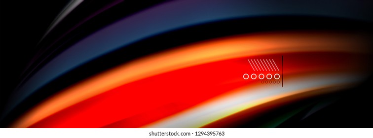 Afiche de flujo de color. Fondo de color de forma líquido ondulado. Diseño vectorial de arte para tu diseño