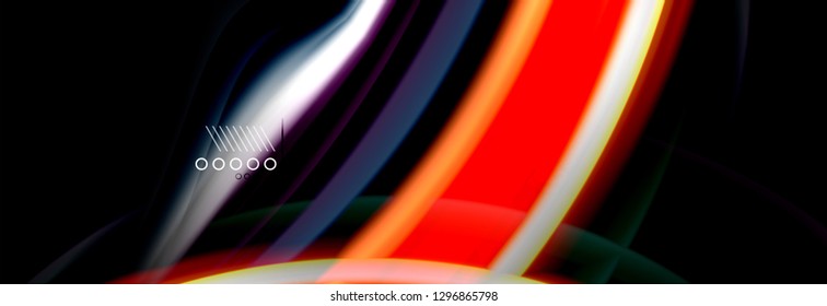 Afiche de flujo de color. Fondo de color de forma líquido ondulado. Diseño vectorial de arte para tu diseño