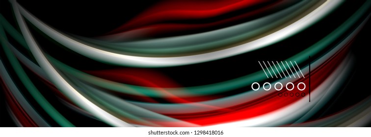 Color flow poster. Wave Liquid shape color background. Art vector design for your design