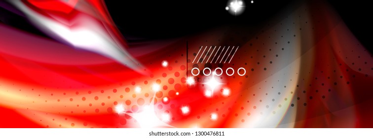 Color flow poster. Wave Liquid shape color background. Art vector design for your design