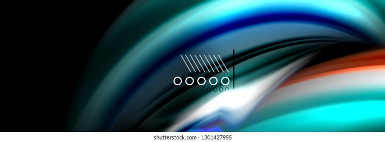 Color flow poster. Wave Liquid shape color background. Art vector design for your design
