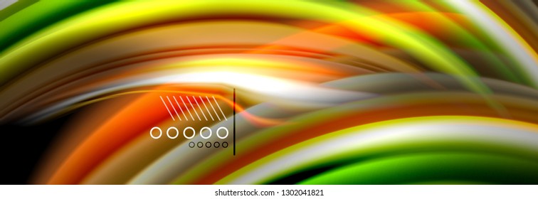 Color flow poster. Wave Liquid shape color background. Art vector design for your design