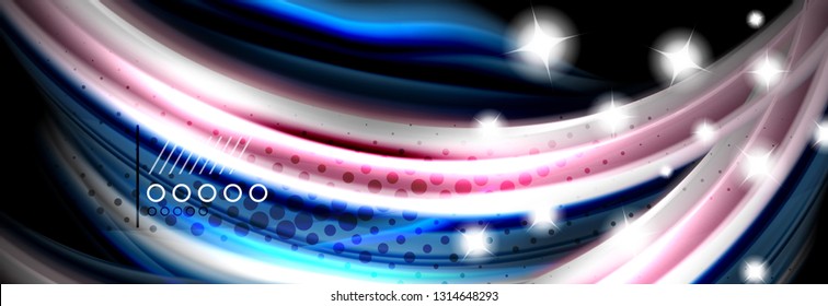 Afiche de flujo de color. Fondo de color de forma líquido ondulado. Diseño vectorial de arte para tu diseño