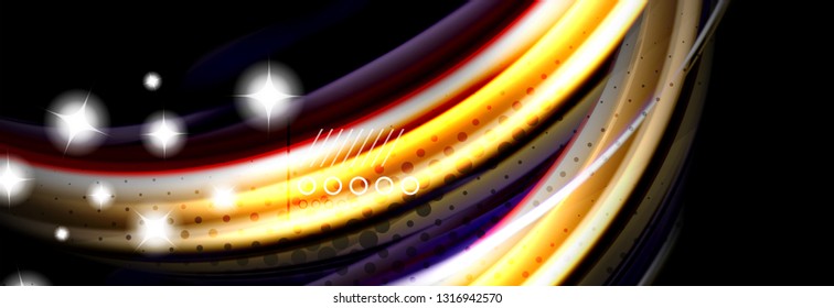 Color flow poster. Wave Liquid shape color background. Art vector design for your design