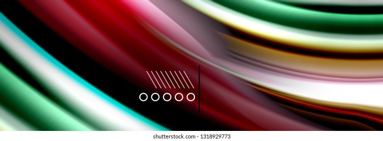 Color flow poster. Wave Liquid shape color background. Art vector design for your design