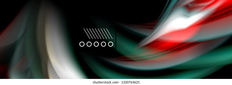 Color flow poster. Wave Liquid shape color background. Art vector design for your design