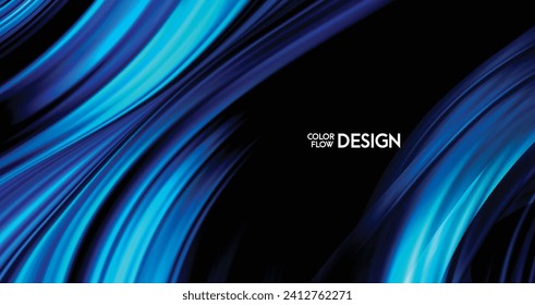 Diseño de fondo de estilo de flujo de color.