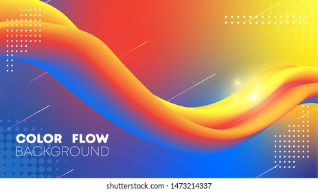 color flow vector background illustration