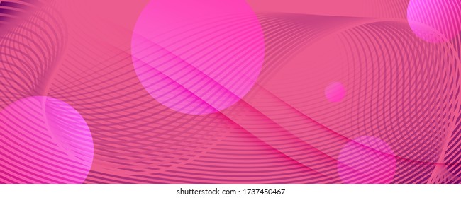 Color Flow Wave. Pink Dynamic Movement. 3d Fluid Lines. Minimal Brochure.  Color Flow Wave. Vector Vibrant Stripes. Pink Fluid Template. Creative Poster. Abstract Color Flow Wave.