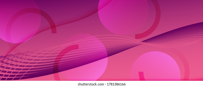 Color Flow Wave. Pink Dynamic Movement. Abstract Fluid Shapes. Business Brochure.  Color Flow Wave. Curve Memphis Liquid. Pink Fluid Template. Creative Pattern. 3d Color Flow Wave.