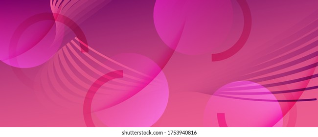 Onda de flujo de color. Página De Aterrizaje Geométrico Rosado. 3 quinquies Forma de fluido. Folleto tecnológico.  Onda de flujo de color. Elementos vibrantes de curva. Ilustración De Líquido Rosa. Afiche mínimo. Ola de flujo de color abstracto.