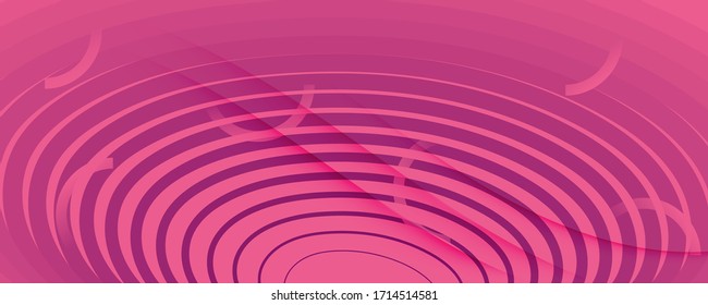 Color Flow Wave. Pink Gradient Wallpaper. 3d Fluid Line.  Abstract  