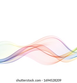 
Farbfluss von gewellten Linien. Abstrakter Hintergrund der Vektorillustration. Wellen. Regenbogenfarbe.