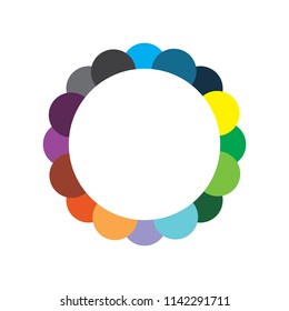 color flower logo
