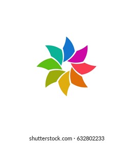 Color Flower Logo Concept