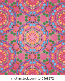 color flower pattern