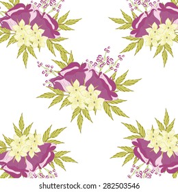 Color flower pattern