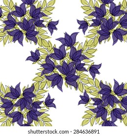 Color flower pattern